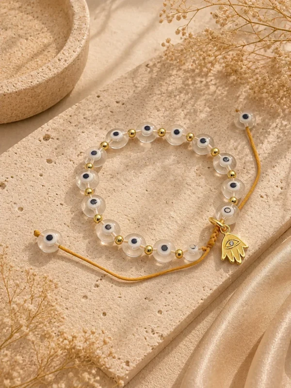 ChatGPT Image Jul 1, 2026, 03_48_33 PM Handmade White Evil Eye Bracelet