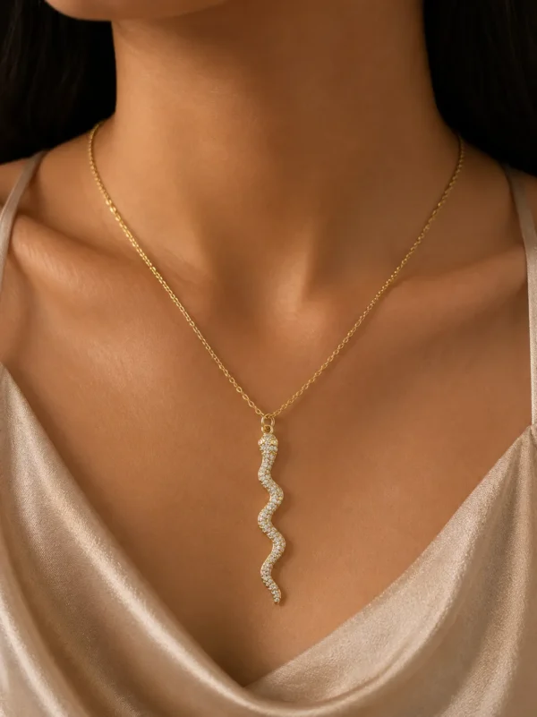 ChatGPT Image Jul 1, 2026, 05_37_01 PM Golden Snake Zircon Necklace