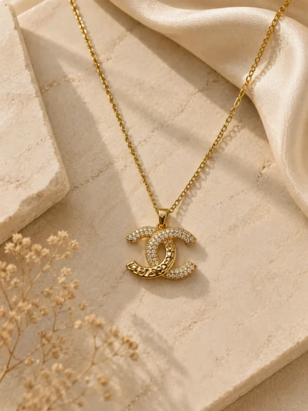 ChatGPT Image Jul 1, 2026, 05_51_25 PM Gold Double C Zircon Necklace