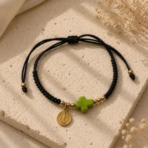ChatGPT Image Jul 2, 2026, 05_25_33 PM Handmade Black String Cross Bracelet