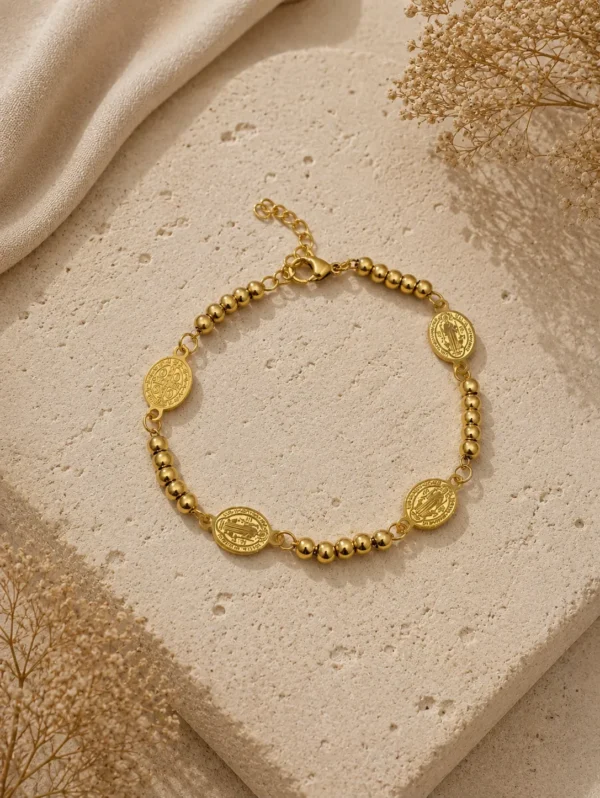 ChatGPT Image Jul 2, 2026, 06_43_31 PM Rosary Medal Bracelet