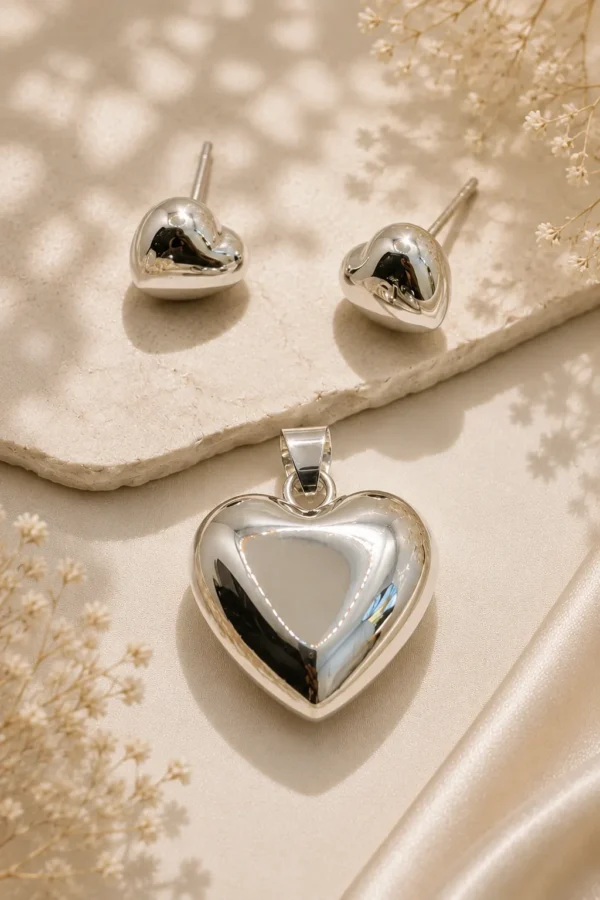 ChatGPT Image Jul 5, 2026, 07_19_35 PM Silver Puff Heart Jewelry Set