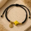 ChatGPT Image Jul 5, 2026, 07_35_15 PM Handmade Black String Cross Bracelet