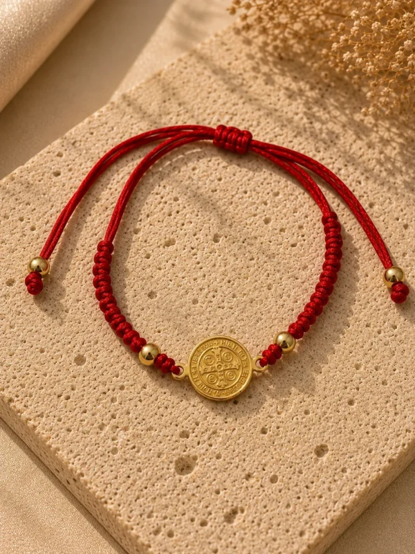 ChatGPT Image Jul 5, 2026, 08_50_03 PM Handmade Red String San Benito Bracelet