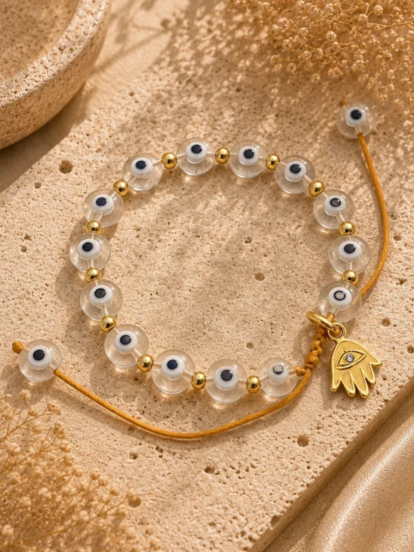 ChatGPT Image Jul 5, 2026, 09_00_11 PM Handmade White Evil Eye Bracelet