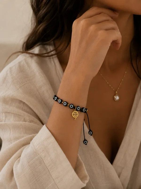 ChatGPT Image Jun 30, 2026, 05_43_35 PM Handmade Black Evil Eye String Bracelet