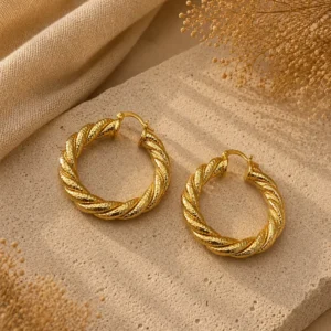 ChatGPT Image Jul 1, 2026, 04_32_38 PM Gold Hoop Twist Earrings
