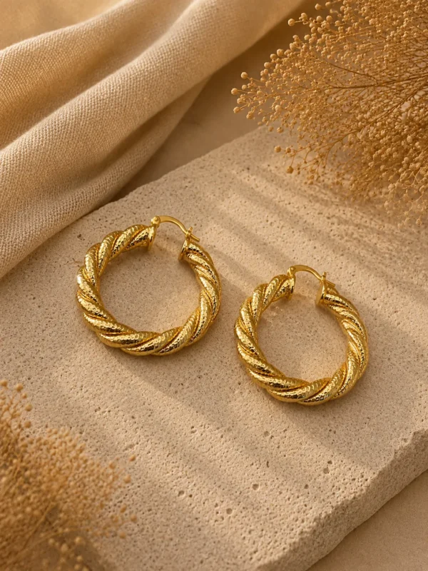 ChatGPT Image Jul 1, 2026, 04_32_38 PM Gold Hoop Twist Earrings