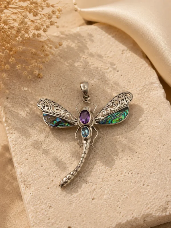 ChatGPT Image Jul 1, 2026, 05_08_21 PM Silver Dragonfly Opal Charm