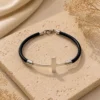 ChatGPT Image Jul 2, 2026, 06_21_36 PM Bangle Cross Black Leather Bracelet