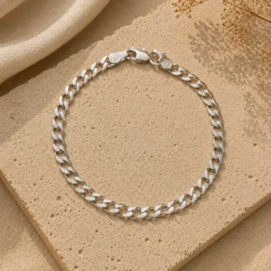 Silver Cuban Link Bracelet