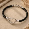 ChatGPT Image Jul 7, 2026, 01_26_25 PM Black Leather Heart Bracelet