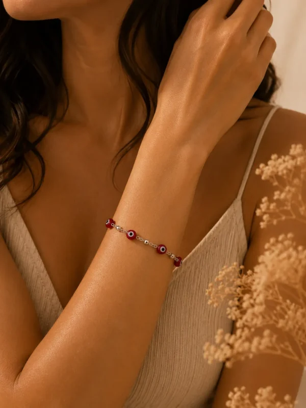 ChatGPT Image Jul 7, 2026, 02_18_17 PM Silver Turkish Red Evil Eye Charm Bracelet