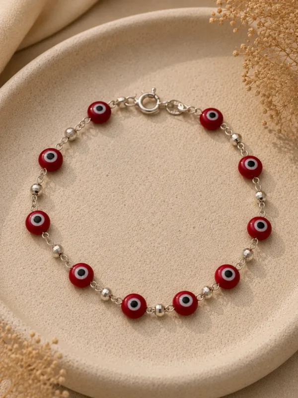 ChatGPT Image Jul 7, 2026, 02_26_04 PM Silver Turkish Red Evil Eye Charm Bracelet