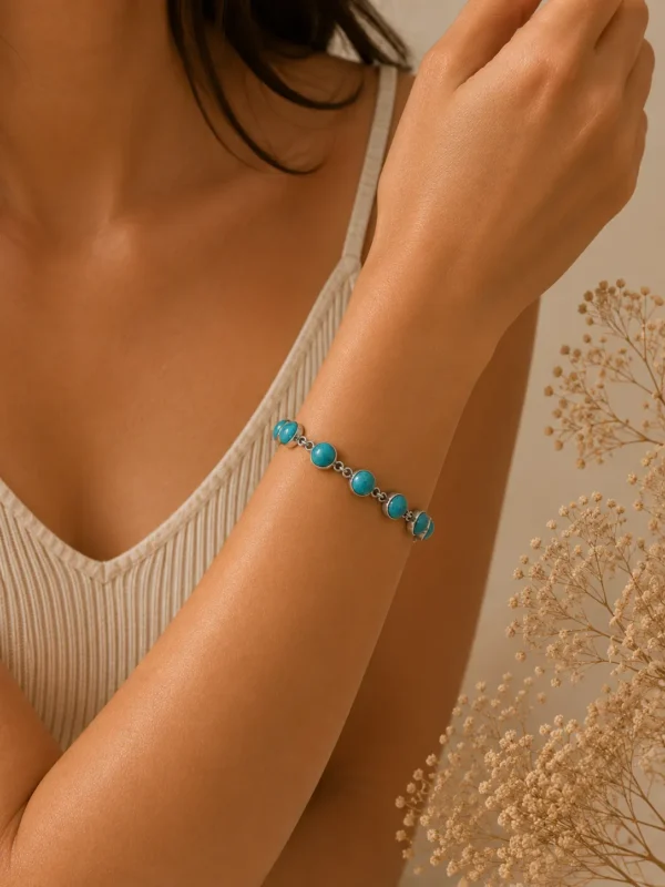 ChatGPT Image Jul 7, 2026, 03_48_57 PM Turquoise Stone Silver Bracelet