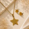 Golden Star Jewelry Set